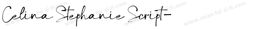Celina Stephanie Script字体转换